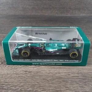 Spark 1/43 F1 Aston Martin AMR21 Cognizant Bahrain GP 2021 Lance Stroll S7673S - Picture 1 of 5