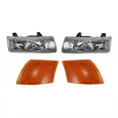 Juego de 4 lámparas de cabeza y marcador lateral lado derecho y derecho para Saturn Vue 2002-2004 Foto 1 de 4