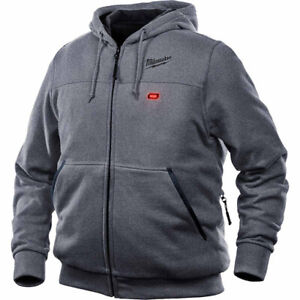 Old Milwaukee 302G-9J M12 Heated Hoodie Only, No Battery, 2XL Gray