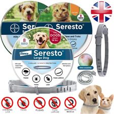 Adjustable Flea and Tick Collar For Small Large Dogs Cats 7-8 Month Protection