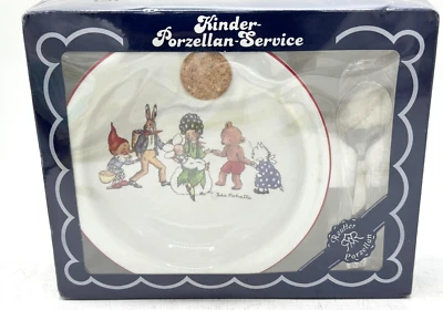 NUEVO Ida Bohatta RARO Cuenco Infantil con Cuchara Hada Conejo Gnomo Hecho en Alemania Foto 1 de 4