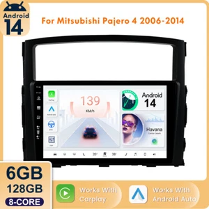 For Mitsubishi Pajero 4 2006-2014 Android 14 Car Radio Stereo GPS Carplay - Bild 1 von 20