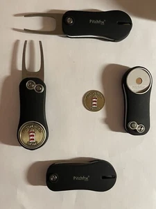 (1) Pitchfix Golf Switchblade Divot Tool Hybrid 2.0 & Hilton Head Golf Marker - Picture 1 of 2