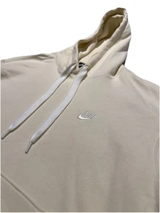 Sudadera con capucha para hombre Nike crema, blanco roto, beige, talla grande - Imagen 1 de 12