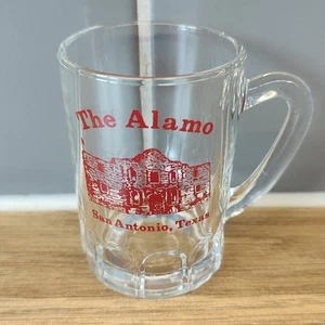 RAR Vintage The Alamo San Anton Texas Miniatur Becher Schnapsglas Hausbar Höhle - Bild 1 von 6