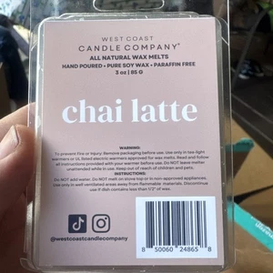 West Coast Candle Company All Natural Wax Melts CHAI LATTE 3oz/85g. PET FRIENDLY - Picture 1 of 2