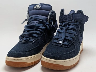 Nike Air Force 1 Hi SE Denim Women's Size 8.5 Binary Blue 860544-400 - Image 1 of 4