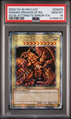 PSA 10 The Winged Dragon Of Ra QCSR LC01-EN003 Limited Edition Yu-Gi-Oh! - Image 1 of 4