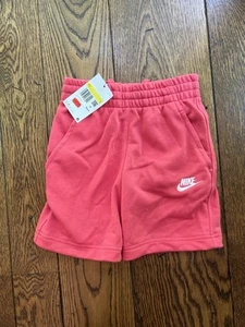 Nike Kids Unisex Size Small Sportswear Club Fleece French Terry Shorts New - Picture 1 of 6