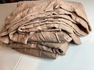 Rayon from Bamboo Matelasse Blanket Light Adobe Clay - Casaluna Queen - Picture 1 of 14