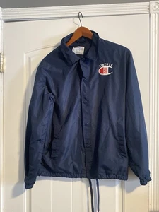 Champion LIBERTY UNIVERSITY MENS Large Blue RED Hockey Jersey HOODIE SWEATSHIRT - Picture 1 of 7