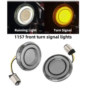 Motorcycle LED Indicator Turn Signal 1157 Front Fashing Light For Harley Touring - Picture 1 of 17