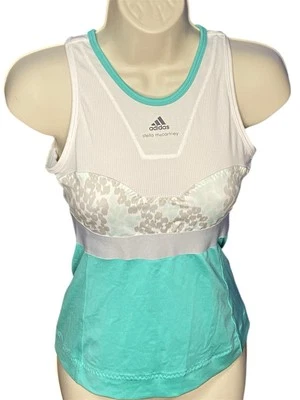 adidas By Stella McCartney Barricade Teal Leopard Mesh Tank Size XS - Image 1 of 4