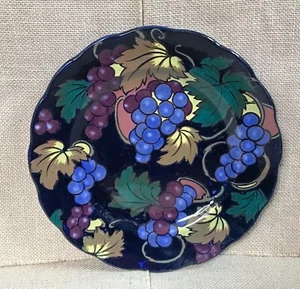 Vintage Royal Stanley Ware Jacobean Grapes Plate 8 3/4 Inch Art Pottery - Picture 1 of 3
