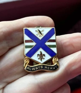 US Army 130th Infantry Regiment Insignia Pin Always Ready - Bild 1 von 3