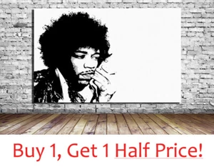 JIMI HENDRIX CANVAS WALL ART : Ready To Hang POP ART BOX PRINT PICTURE - Picture 1 of 20