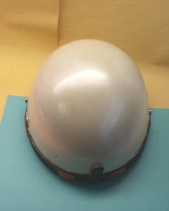 Vintage 1960s Helmet White Scooter Motorcycle Made in Japan - Bild 1 von 5