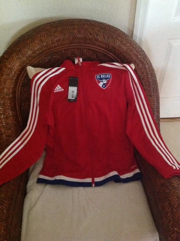 Adidas FC Dallas mls soccer  Track anthem jacket  new with tags size L women's Cover