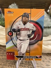 2023 Topps Finest Jose Ramirez Orange /25 Cleveland Guardians Star!!