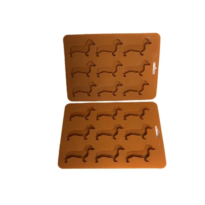 Dachshund Weiner Dog Ice Cube Tray Candy Mold Silicone Crafts Soap Gummies - Image 1 of 2