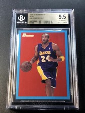 KOBE BRYANT 2009 BOMWAN #36 BLUE PARALLEL /1948 BGS 9.5 POP1 1/1 LAKERS NBA