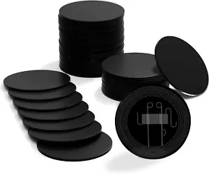 50Pcs Black NTAG215 NFC Tag round 25Mm(1Inch) NFC Business Card,Waterproof PVC N - Zdjęcie 1 z 6