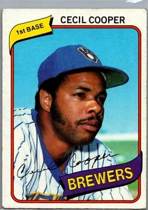 Cecil Cooper Milwaukee Brewers 1980 Topps #95 - Imagen 1 de 2