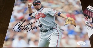 CHIPPER JONES SIGNED 8X10 PHOTO JSA AUTOGRAPH ATLANTA BRAVES BASEBALL AUTO HOF - Picture 1 of 1