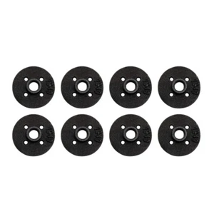 8 Pcs Plumber Fittings Black Floor Flange Vintage Flange Steampunk Flange - Bild 1 von 12