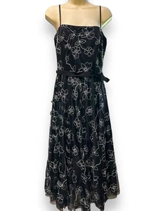 Laundry by Shelli Segal schwarz elfenbein gefüttert Stickerei Party formelles Kleid Gr. 6 - Bild 1 von 18