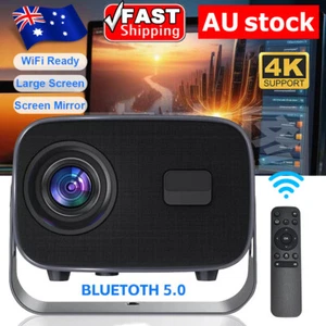 5G 4K Projector Smart HD LED WiFi Bluetooth HDMI USB Android Office Home Theater - Picture 1 of 20
