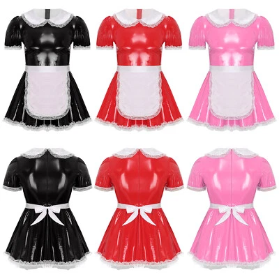 Mens Dress Party Cosplay Performance Maid Festival Clubwear Adult Uniform Sexy - Image 1 of 3