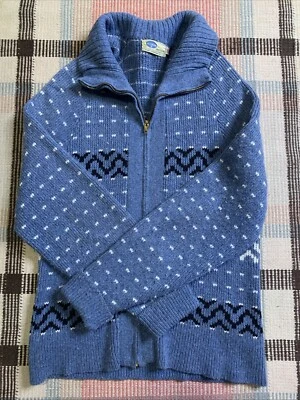 Vintage Pilgrim Sportswear Sears Wool Blend Full Zip Cardigan Sweater Size M!!! - Image 1 of 4