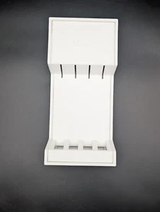 Cutco Steakmesser Wandhalterung weiß Gestell Halter hält 4 Steakmesser Vintage - Bild 1 von 2