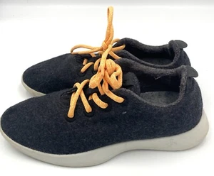 Allbirds Womens The Wool Runners Grey Orange Laced PO 0162 Size 8 - Picture 1 of 11
