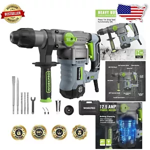 Heavy Duty 1-1/4 Inch Rotary Hammer Drill - Corded Electric with Variable Speed - Picture 1 of 10