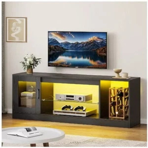 TV Stand Cabinet Entertainment Units for 65 inch TV w/Shelves for Living Room - Picture 1 of 4