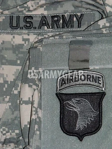 101-st Airborne Division US.Army Tab Patch Set for Uniform Shirt Jacket M 65 - Picture 1 of 12