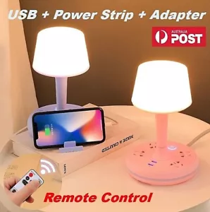 Bedside Lamps Power Board Strip LED Reading Light Dimmable Adapter USB Charger - Picture 1 of 12