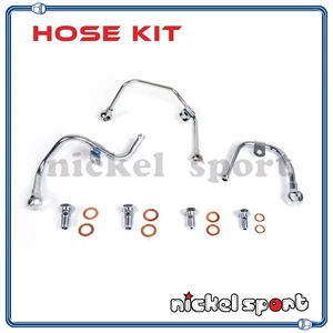 Turbo Oil Water Line PIpe Kit Mitsubishi Lancer 4G63T Evolution EVO 4 5 6 7 8 9 - Foto 1 di 1