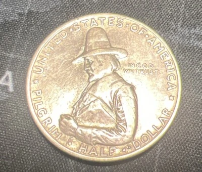 1920 Pilgrim Tercentenary Half Dollar - Image 1 of 2