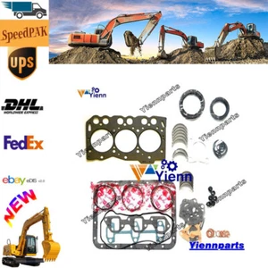 3TNE74 Overhaul Kit For Yanmar Engine Gasket Kit Piston Ring Bearing Repair Set - Picture 1 of 5