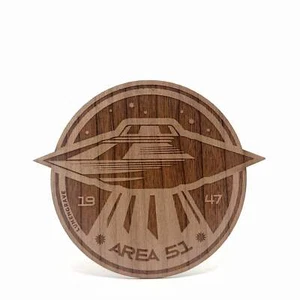 AREA 51 Wood Sticker - Picture 1 of 3
