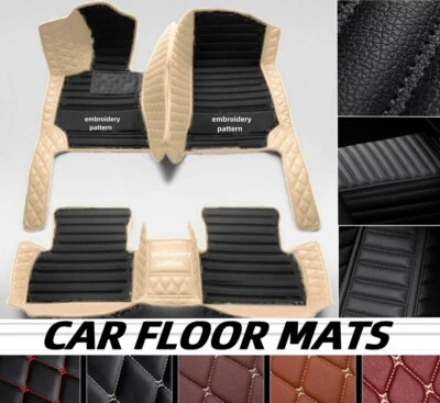 For Pontiac Car Floor Mats Waterproof PU Leather Custom All Models Carpet Liners - Image 1 of 4