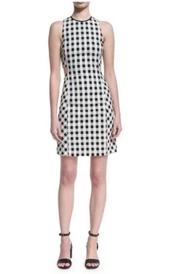 Vestido RAG & BONE $550 Tahoe Cambio Cuadros Guinga Mini Negro Blanco Talla 0 (B6) Foto 1 de 4