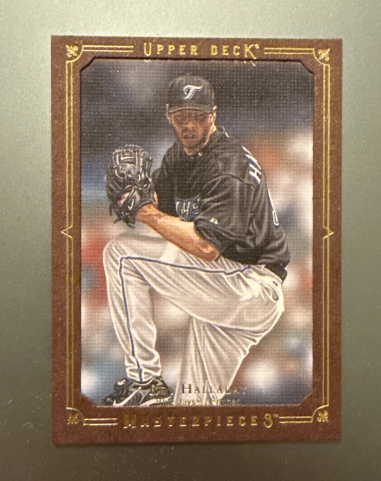 2008 Upper Deck Masterpieces Roy Halladay Framed Gold #89 SN 9/10 Blue Jays HOF - Image 1 of 3