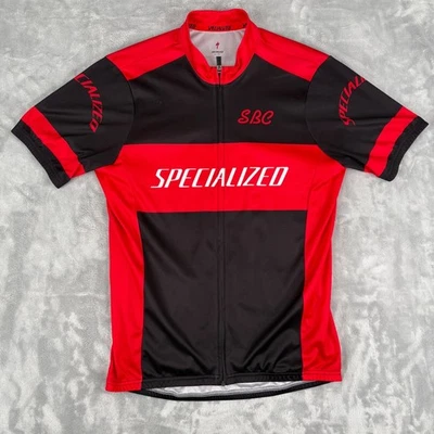 Camiseta deportiva de ciclismo Specialized para hombre de manga corta negra roja SBC grande Foto 1 de 4