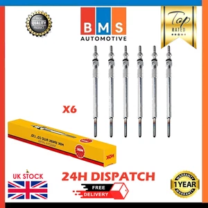 LAND RANGE ROVER SPORT JAGUAR GLOW POWER PLUG X6 NGK7794 2.7DIESEL 276DT NGK NEW - Picture 1 of 7