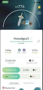 Honedge - Pokemon Go Trading for IV reroll PVP ☑️ - Picture 1 of 1