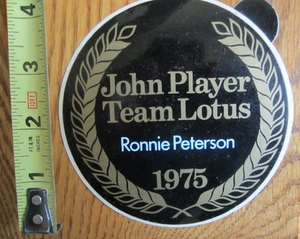 Team Lotus Ronnie Peterson sticker Formula 1 F1 John Player 1975 - Picture 1 of 1